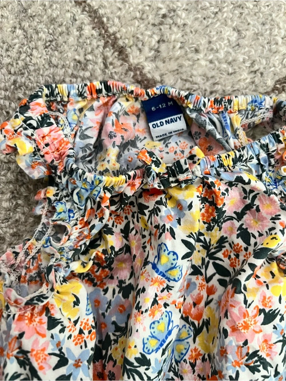 Set of baby girl playsuit